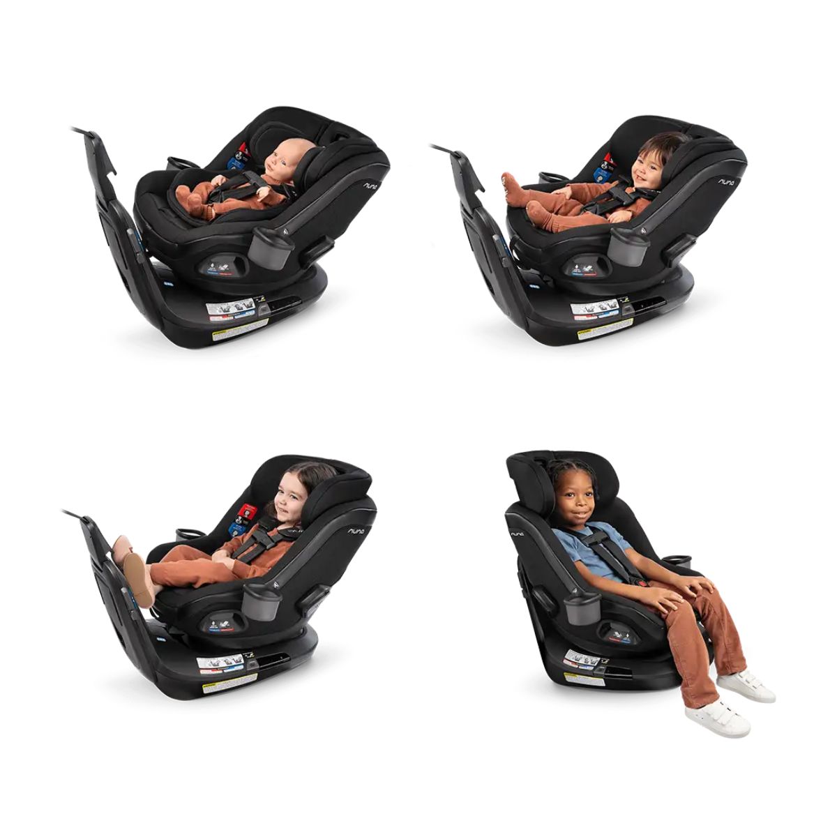 Nuna Revv Maxx Convertible Car Seat - Cedar - 360° One-Hand Rotation